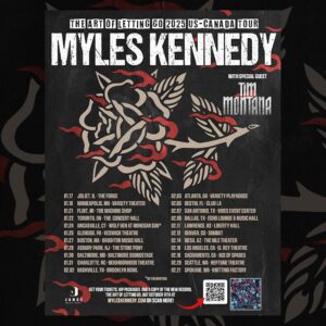 Myles Kennedy Instagram - Surprise!!!!! 

New album, check.
New Tour in Europe, check.
New Tour in the states, check.
New video, check.

Lets go!!

The Art Of Letting Go - Out October 11th - Pre-Order your copy today at: LINK IN BIO

Checkout the first single “Say What You Will” Here: LINK IN BIO

~~ THE ART OF LETTING GO TOUR ~~
Tickets and VIP Meet & Greets at MylesKennedy.com

EUROPE - With @dvntownsend - @thecardinalblack - @blackriverdeltaofficial at select dates

USA - with @timmontana
 US Tour presale starts today at 10am local with the password Kennedy