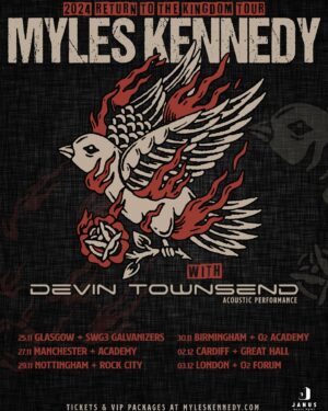 Myles Kennedy Instagram - Tickets and VIP meet & greets are on sale now at MylesKennedy.com 

🤘🏻😎🤘🏻

#MylesKennedy #DevinTownsend #returntothekingdomtour