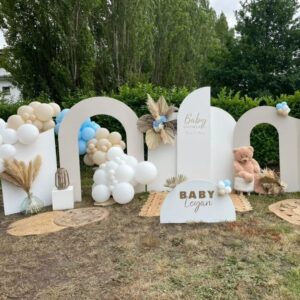 Myriam Chafik Instagram - Notre Baby Shower Parisienne était un merveilleux moment en famille et entre amis 🥰

Notre Baby boy Leyan est prêt à être accueilli comme un prince 💗

Le lieu a été sublimé par 2 Décoratrices exceptionnelles 
@sweetlykevents et @marouflettedecoration 
N'hésitez pas à faire appel à elles pour vos futurs événements personnalisés autour de Paris 🥰

#babyshower #baby #babyboy #newborn #handmade #love #party  #instababylove #babyfashion #pregnant #babies #kids #eventplanner #balloons #bebe #pregnancy #babyshop #babygift #babyshowerideas #partyplanner #family #genderreveal #genderrevealparty