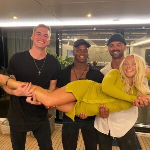 Mzi "Zee" Dempers Instagram - Another one wrapped, what an incredible experience once again. Thank you to @bravotv @belowdeckbravo , and the whole of production, especially my production mom @nadinerajabi , as well as the amazing humans I got to work with.

One of my dads favourite pieces from a Yeats Poem. “Think where mans glory most begins and ends, and say my glory was I had such friends”. Reflecting on this year, this resonates a lot for me, feeling super grateful and blessed for everything that’s been and happened and the special people I’ve met along the way, from colleagues to friends , from support to friends and just generally lifelong relationships.

And a huge thank you to all the support and kind messages throughout the season, never goes unnoticed and I could not feel anymore loved. So many highs and not many lows. thank you for making one happy Zee❣️⚡️

#belowdeck #belowdeckmed #bravo #bravotv #yatching #friends #work #travelling