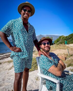 Mzi "Zee" Dempers Instagram - Merry Merry Christmas from my brother & me. Sending love and good wishes to those with family and those without. Always be grateful, always be thankful and enjoy the festive season. 

#christmas#christmasday#brothers#matching#outfits#belowdeck#belowdeckmed#bravotv#refinery