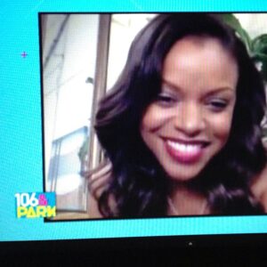 Nadine Ellis Instagram - Live streaming on @106andpark today!! Bow wow tryin to get me in trouble, lol.