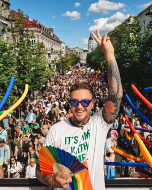 Naglis Bierancas Instagram - Pride is for everyone! 🌈 
Thank you @soho_club 🥰