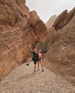 Naglis Bierancas Instagram - Hike without hike shoes, NO PROBLEM. 👍🏻#monkeyfingers #mountains  #morroco