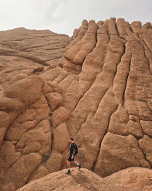 Naglis Bierancas Instagram - Hike without hike shoes, NO PROBLEM. 👍🏻#monkeyfingers #mountains  #morroco