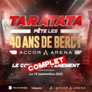 Nagui Instagram - Succès phénoménal pour les 40 ans de Bercy à l’ @accor_arena 
MERCI à tous.

En quelques heures, la totalité des billets (17 000) a été vendue, ce qui témoigne de l’incroyable popularité de TARATATA !

L’intégralité de la recette sera reversée à la @frm_officiel afin de soutenir la lutte contre le cancer.

Ce concert unique, proposé et présenté par @naguiiiiiii, sera diffusé ultérieurement en prime time sur #France2.