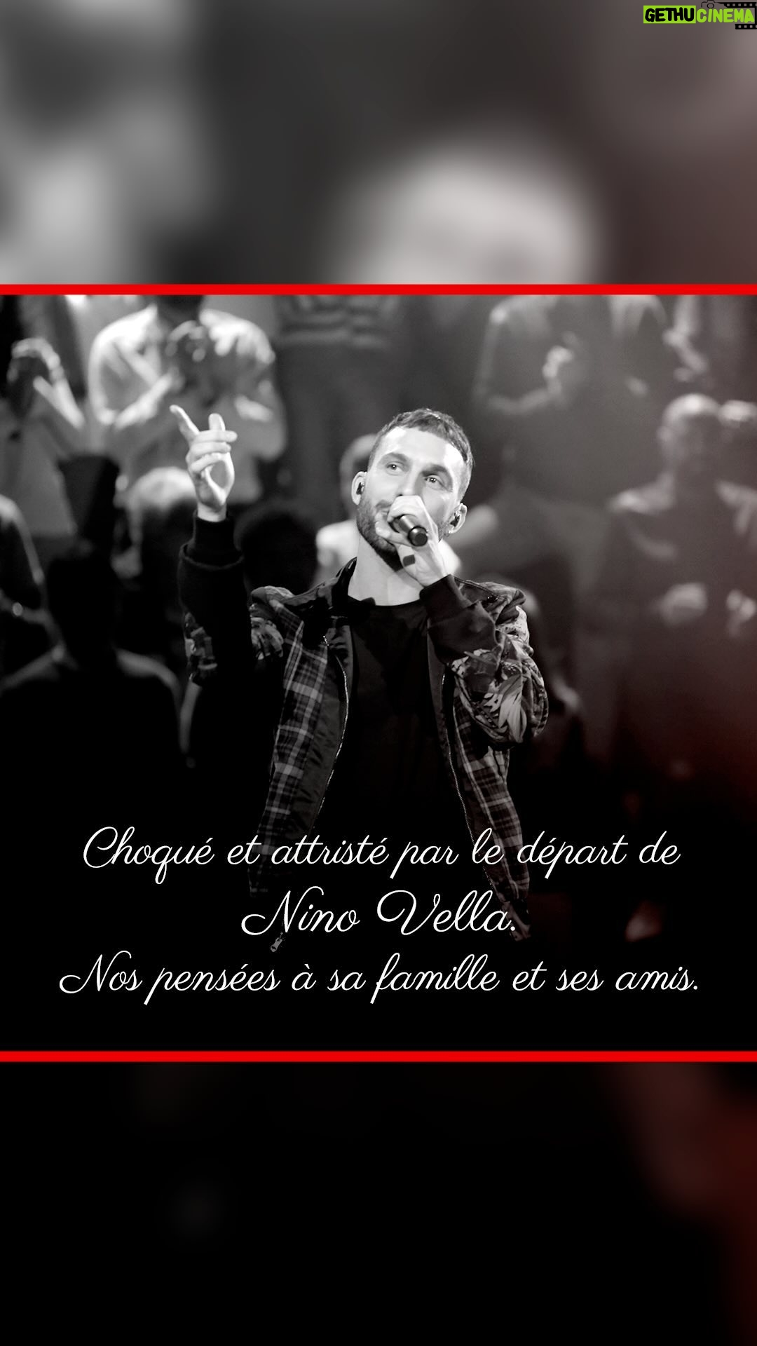 Nagui - 10K Likes - Choqué et attristé par le départ de Nino Vella.
Nos pensées à sa famille et ses amis.