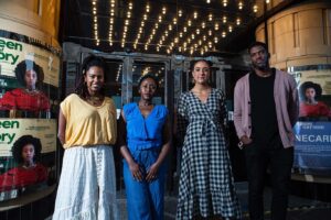 Nana Mensah Instagram - Because I owe this team so much. 
Because you can still catch @queenofgloryfilm in cinemas across the UK (but don’t sleep!)
Because I’m so grateful for collaborators like @bohemiamediauk @delphilievens and @weareparable who screened #QueenofGlory to packed and sold-out houses from Glasgow to Bristol to Oxford to Brixton. 
♍️8️⃣2️⃣6️⃣♍️
#queenofglory