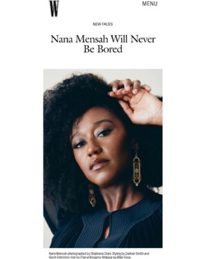 Nana Mensah Instagram - Thank you @brkmrn and @wmag for this lovely feature 🥰 link in bio for the whole shebang.
#TheChair is out on Netflix TODAY!

#styledbyzadrianandsarah @zadrianandsarah 
📸: @stephaniedianiphoto 
💇🏿‍♀️: @cheryltbergamyhair 
💄: @billieegene
