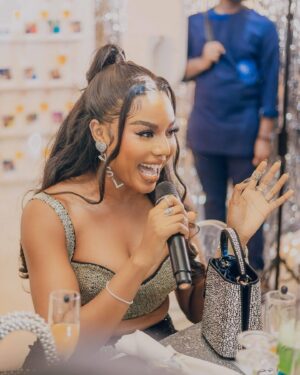 Nancy Isime Instagram - I don’t know how to behave when I’m Happy oh😅🥰

We had the most beautiful intimate shower for our SharBae @sharonooja and it was everything!😍

To my dearest Shar, 
This is the Lord’s doing and it is marvelous in our sight.
I can’t wait to be somewhere by your side as you walk down the aisle. 
You’ll make the most beautiful bride but most importantly, You’ll be the most amazing wife to your lucky husband! 

Love you Boo!❤️
Cheers to a new Era!🥂 

P.S: If your friend doesn’t look at you the way Shar was looking at me in slide 4 when I was giving my mini-speech, get a new friend😝🤭😄
