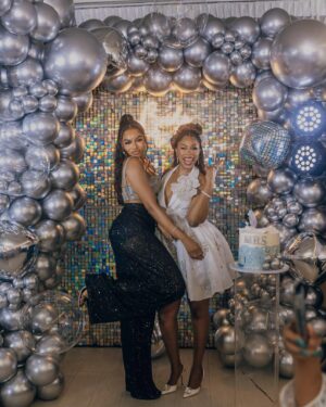 Nancy Isime Instagram - I don’t know how to behave when I’m Happy oh😅🥰

We had the most beautiful intimate shower for our SharBae @sharonooja and it was everything!😍

To my dearest Shar, 
This is the Lord’s doing and it is marvelous in our sight.
I can’t wait to be somewhere by your side as you walk down the aisle. 
You’ll make the most beautiful bride but most importantly, You’ll be the most amazing wife to your lucky husband! 

Love you Boo!❤️
Cheers to a new Era!🥂 

P.S: If your friend doesn’t look at you the way Shar was looking at me in slide 4 when I was giving my mini-speech, get a new friend😝🤭😄