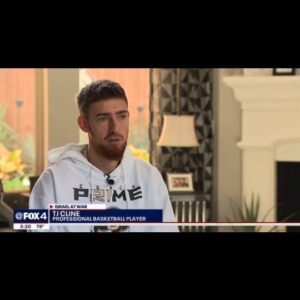 Nancy Lieberman Instagram - @tjcline6, who plays professional basketball in Israel, made a safe return home. @stevendialnews of @fox4news sat down with him just hours after he made it safely out of the country.