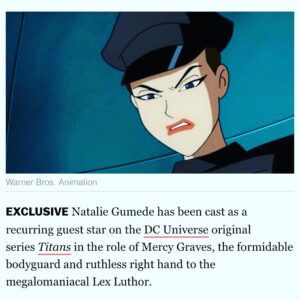 Natalie Gumede Instagram - Should have asked for a hat....😉 https://deadline.com/2019/06/dc-universe-doctor-who-co-star-lands-mercy-graves-role-on-titans-1202631212/

@deadline @thedcuniverse @netflixuk @dcutitans #titans #dcutitans #deadlinehollywood #mercy #mercygraves #actor #actress #actorslife