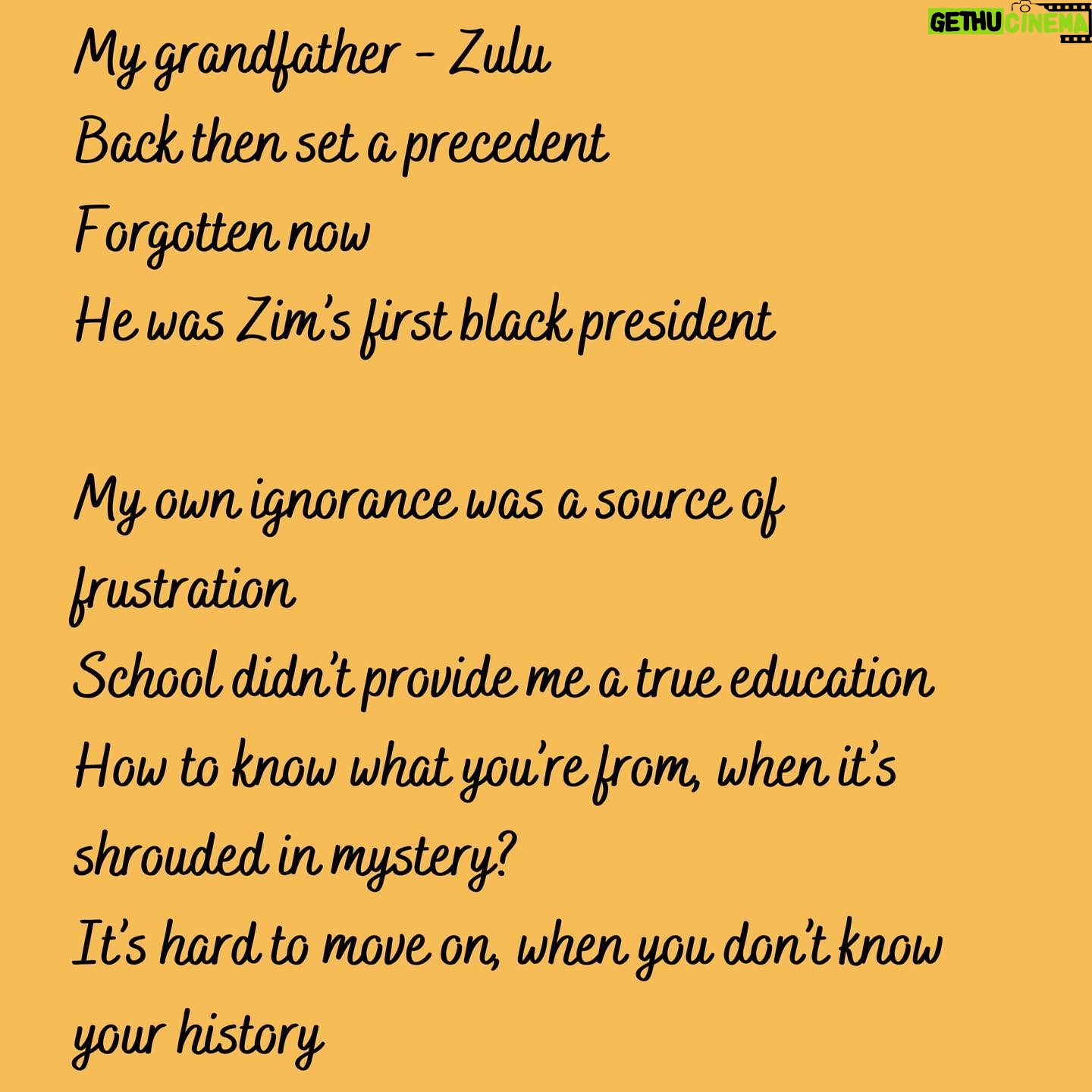 Natalie Gumede - 434 Likes - Qwabe - a Kingdom in the KwaZulu-Natal, South Africa, where the Qwabe/Gumede tribe originated. I named this poem Qwabe as I thought upon where I had come from in order to feel more grounded in myself, and ultimately to know where I want to go and what I want to be a part of.
It was also to tie in with the IG live I did with @poeticunity, honouring their theme of the week; ‘Black and British.’ What started as a poem explaining myself unfolded into some discovery of self. Creativity usually leaves gifts like that ❤️❤️You can check out my conversation with @ragzcv on @poeticunity’s page - I share the poem about 40 minutes in. @poeticunity are doing incredible work supporting young people and bringing mental health issues into the light through the platform of poetry. Everyone who shares their work is welcomed, honoured and supported, and has their voice heard. I can’t think of anything more essential for the soul ❤️❤️#poetry #poems #poemsofinstagram #pubehindthescenes #blackandbritish #qwabe #kwazulunatal #zimbabwe