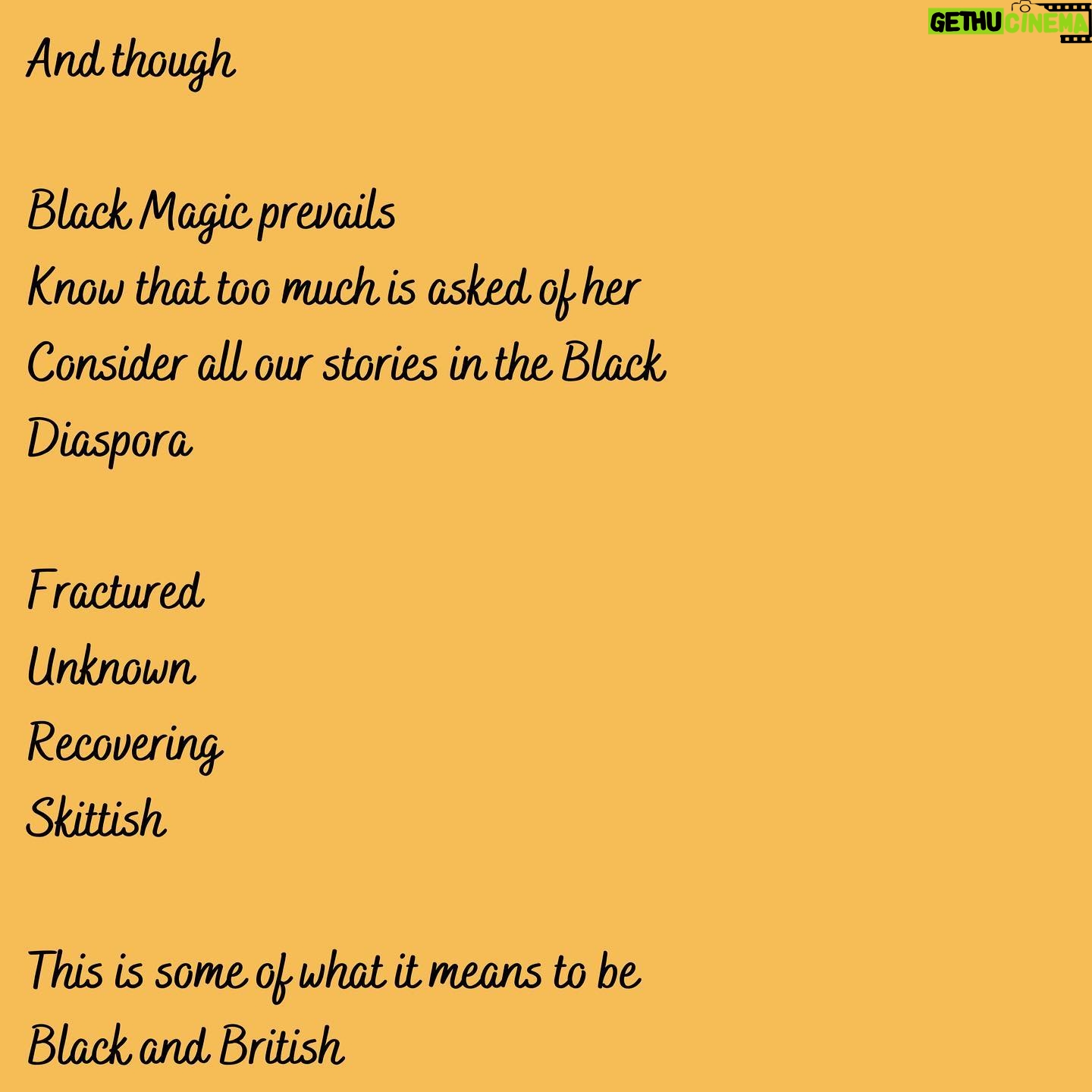 Natalie Gumede - 434 Likes - Qwabe - a Kingdom in the KwaZulu-Natal, South Africa, where the Qwabe/Gumede tribe originated. I named this poem Qwabe as I thought upon where I had come from in order to feel more grounded in myself, and ultimately to know where I want to go and what I want to be a part of.
It was also to tie in with the IG live I did with @poeticunity, honouring their theme of the week; ‘Black and British.’ What started as a poem explaining myself unfolded into some discovery of self. Creativity usually leaves gifts like that ❤️❤️You can check out my conversation with @ragzcv on @poeticunity’s page - I share the poem about 40 minutes in. @poeticunity are doing incredible work supporting young people and bringing mental health issues into the light through the platform of poetry. Everyone who shares their work is welcomed, honoured and supported, and has their voice heard. I can’t think of anything more essential for the soul ❤️❤️#poetry #poems #poemsofinstagram #pubehindthescenes #blackandbritish #qwabe #kwazulunatal #zimbabwe
