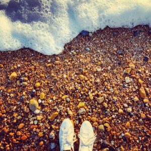 Natalie Gumede Instagram - Thinking on times that turn life’s tide
Do you ever see them coming?
More than a gentle lap of a wave
Every bit of your being is humming 

Don’t fight the current 
Or try to resist
These feelings - though they may feel heady
Lean into this force of nature’s caress
Your feet will get wet - are you ready? 

#cc #poetry #brightonandhove #love #261120