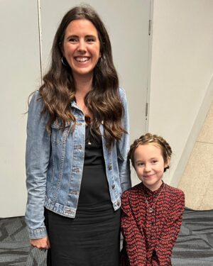 Natalie Holt Instagram - Me and my new pal Vivienne.  I can’t quite believe I wrote Princess Leia a new theme, but I did get some help from my daughter when I was creating it #babyleia #obiwankenobi