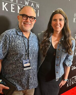 Natalie Holt Instagram - #obiwankenobi is here and seeing the first two episodes with my engineer mixer @_chris_fogel_ the cast, crew and fans was incredible. Huge thanks to my awesome Obi team @_chris_fogel_ (legend score engineer/mixer who also mixed all the #mandolorian) and my awesome team and musicians  @andreas.aaser @peternickalls @jonopstad @jack_halama @jakeatair @briankilgorepercussion @adambettsdrums @dansonabend @kerenzapeacock @londonmetropolitanorchestra @jobyburgess @unapallisermusic @pandamac1 @mikusz @erikrydvall @olavmjelva, and Pete Anthony awesome orchestrator 🟠🔴