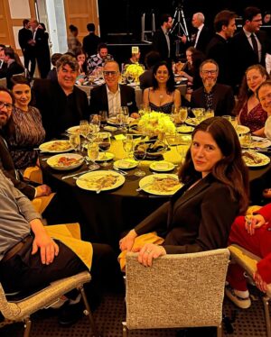 Natalie Holt Instagram - @_the_scl a wonderful evening catching up with friends and colleagues. So moving to see the dedication from Martin Scorsese to his long term collaborator Robbie Robertson, what an incredible legacy 🖤 - Congrats to all winners and nominees (being nominated again for #loki S2 feels like a win! 💚