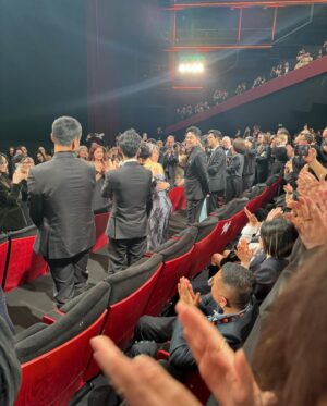 Natalie Holt Instagram - Gala Screening on the last night of @festivaldecannes Peter Chan’s ‘She’s Got No Name’. So incredible to be in the audience with such enthusiasm for the movie. Thanks to amazing @rachaellander84 for pulling out the emotional stops with her sublime playing on this cello focused score.