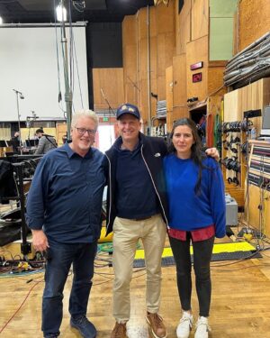 Natalie Holt Instagram - I love how as part of my job I get to bring together musicians who inspire me. It is always without fail the best part of the process. Here is @jamesehnes and orchestrator Pete Anthony with his #obiwankenobi cap post recording