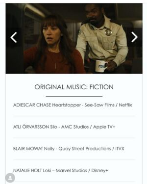 Natalie Holt Instagram - Thanks to BAFTA voters for this second time nomination 💚🙏🏻