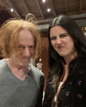 Natalie Holt Instagram - This is what me and Danny Elfman think about Batgirl being cancelled 🦇 (but what a fun afternoon!) 🖤