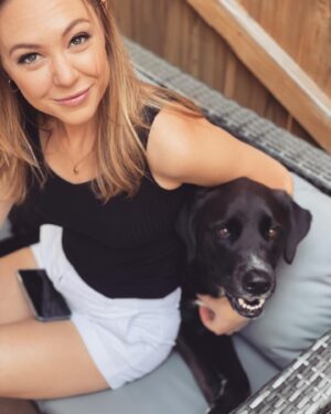 Natasha Bertrand Instagram - Just me and my best boy🥹💜💜💜