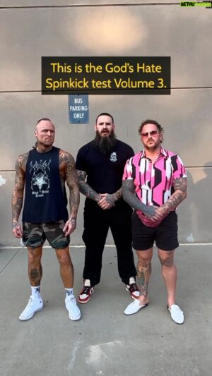 Nathan Blauvelt Instagram - God’s Hate Spinkick Test Vol. III - Pink shorts available for 48 Hours: www.godshate.us