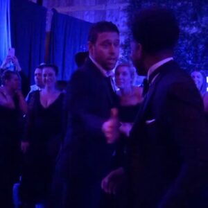 Nathan Davis Jr. Instagram - Brought in the New Year with this amazing family and friends. 🎉 Looking forward to all the great blessings 2020 has in store for all of us. Swipe if you want to see @scooterbraun and me in a dance battle. 😂😂 Tag who you think the winner was! Also big congratulations to the newlyweds! @simontik and @erinfoster #singing #dancing #theweeknd #michaeljackson #wedding #yummychallenge #justinbieber #chrisbrown