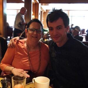 Nathan Fielder Instagram - Just had a lovely breakfast with Bonney Teti in Boston. I think she likes me now.
