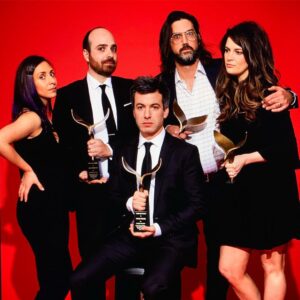 Nathan Fielder Instagram - Congrats to my insane team at the WGA Awards (plus @michael.koman and @adamlockenorton missing here)