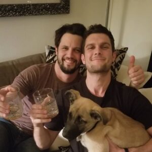 Nathan Parsons Instagram - Sorry i had to beat you up buddy!! Also thank you for bringing your pup. He's the sweetest