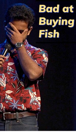 Naveen Richard Instagram - Dad’s are best at choosing dead fish. If you are good at fish forensics and are not a dad, let us know which course you joined to learn the basics of dead fish picking.

#comedy #standupcomedy #standupcomedyindia #fishcurry