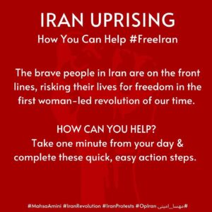 Navid Negahban Instagram - #Repost @sepidehmoafi
・・・
Here are some quick, easy ways you can help support the current uprising in Iran. Swipe through shareable slides w/embedded QR codes linked to petitions, pre-written tweets, etc., as well as sample scripts & other helpful resources. 
People in Iran are risking their lives for freedom every day. This will take mere minutes from your day & the impact is huge. Please, do what you can today & share. 
🕊💚🤍❤️

#MahsaAmini #IranRevolution #IranProtests #OpIran
#مهسا_امینی