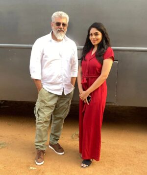 Nayana Sai Instagram - Fan girl moment ❣️❣️

I have grown up watching Ajith sir on screen and always wished to work with him someday. Will always cherish this dream come true moment . @ajith_0fficial 

#ajithkumar #ajithfansclub #overwhelmed #thrilled #fangirlmoment #ajithkumarfans #ajithkumar_actor #ajith #ajithsongs #ajithkumar_actor #thalaajith #thalafans #actorajith #ak61
