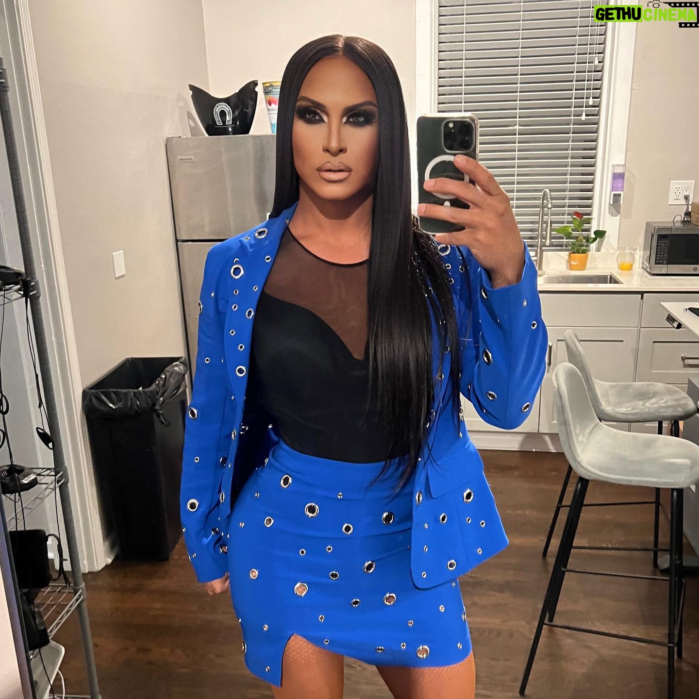 Naysha Lopez - 5.3K Likes - The energy was Nomi Malone on her day off with no nails lol ….. Do you guys remember the powder blu suit she wore in the movie ?!? I dont know why that’s the vibe I was feeling in this lil mini skirt suit at my favorite place @roscoestavern #thebeauty #roscoestavern #puertorricanbarbie #showgirl #allstars8 #forevercontinental #gayboy #dragqueen