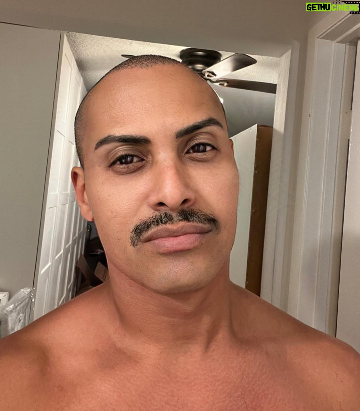 Naysha Lopez - 3.2K Likes - I’m kinda feeling the stache !!! Lol I think when I have some time off I might rock this look ….. btw I think I look just like my Dad with the stache ! #workinprogress #puertoricanboy #futuremrcontinental #stache #gayboy