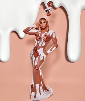 Naysha Lopez Instagram - Mission To win Fame Game : ACTIVE 

For this runway, the Legendary Supermarket ball Challenge I collaborated with the amazing @joshuanapontedesigns We have had a friendship and professional career that goes back longer than I could remember ! We played with different ideas before deciding on Milk and Cookies in the short amount of time we had.  Joshuan is ridiculously talented and is really good at making a concept into reality.  I Was really happy with the finished product 🍪🥛

#allstars8 #famegames #famegamewinner #legendarysupermarketball #dragqueen #thebeauty #gayboy #puertoricanbarbie 

👗 @joshuanapontedesigns 
💇🏽‍♀️ @full.fantasy_wigs 
📸 @dmvrtinez.jpg 
Post production effects @retoucherry 

@paramountplus 
@rupaulsdragrace 
@worldofwonder 
@wowpresentsplus
