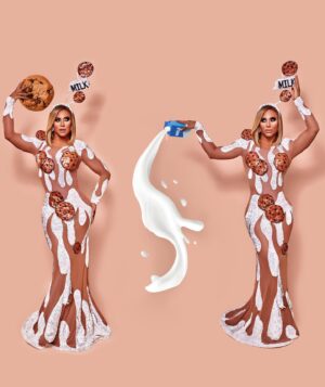 Naysha Lopez Instagram - Mission To win Fame Game : ACTIVE 

For this runway, the Legendary Supermarket ball Challenge I collaborated with the amazing @joshuanapontedesigns We have had a friendship and professional career that goes back longer than I could remember ! We played with different ideas before deciding on Milk and Cookies in the short amount of time we had.  Joshuan is ridiculously talented and is really good at making a concept into reality.  I Was really happy with the finished product 🍪🥛

#allstars8 #famegames #famegamewinner #legendarysupermarketball #dragqueen #thebeauty #gayboy #puertoricanbarbie 

👗 @joshuanapontedesigns 
💇🏽‍♀️ @full.fantasy_wigs 
📸 @dmvrtinez.jpg 
Post production effects @retoucherry 

@paramountplus 
@rupaulsdragrace 
@worldofwonder 
@wowpresentsplus