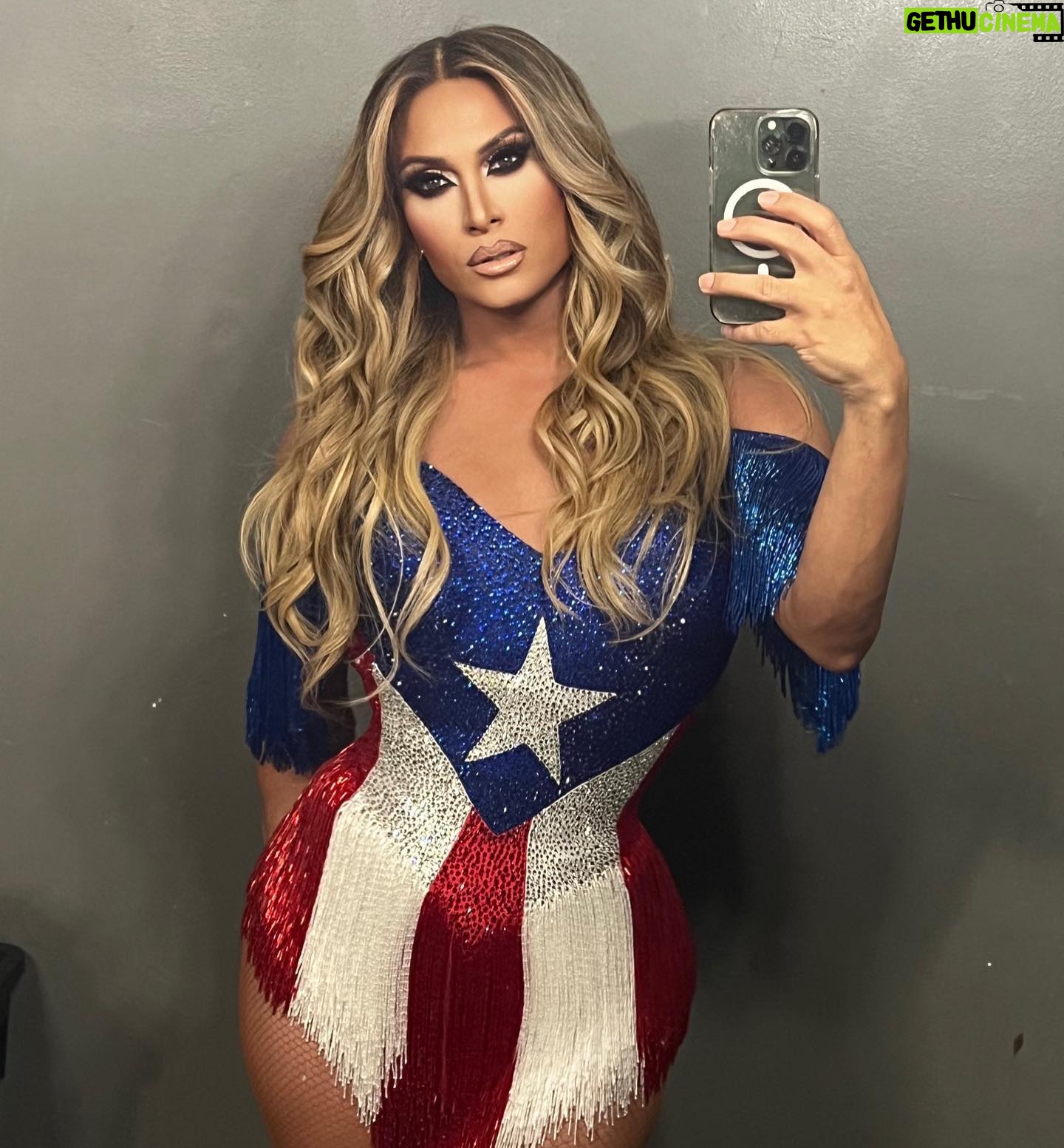 Naysha Lopez - 3.2K Likes - “Boricua in da’ house !” @playnashville it was such a pleasure, thankyou for having me ! Also @missuniverse is tonight and with pride I wear my PRican flag in support of @karlaguilfu she’s about to turn it !! Vamos para la sexta ! #missuniverse #misspuertorico #puertoricanbarbie #dragqueen #gayboy #🇵🇷