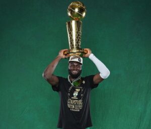 Neemias Queta Instagram - 💍🏆💚☘️