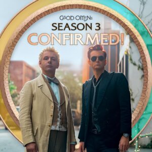 Neil Gaiman Instagram - We are ineffably elated to confirm that Good Omens will return for a third season! This calls for a round of hot chocolate and sweet treats!