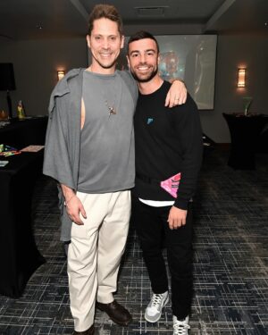Neil Newbon Instagram - What a fun night celebrating the TGAs, 30 years of #DigitalExtremes and the @playwarframe #WhispersInTheWall expansion. Congrats to award winning actors @NeilNewbon and @the_ben_starr for joining the #Warframe cast!

Don’t miss The Game Awards tonight for more special Warframe news! 

#Fibonacci #FishyFishy #FibonacciSequence #CaviaSyndicate #Arthur #1999 #Games #WomeninGames #PerformanceCapture 

📸: Jon Kopaloff @gettyimages