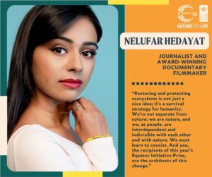 Nelufar Hedayat Instagram - imagine a prize where ten groups, all indigenous or local communities who are pioneering climate crisis programmes that are changing their world and ours. imagine giving them funding support a voice and and a platform for the word to see? You're thinking of the @undp's #equatorprize. watch it with me!!! link in bio