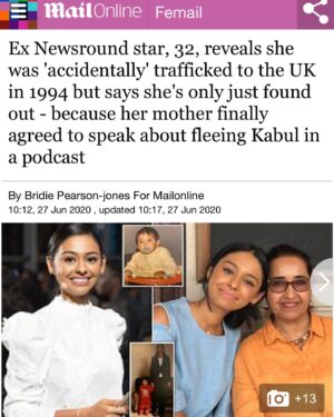 Nelufar Hedayat Instagram - I flipping hate how gaudy that headline is. But the article is pretty dope. #mailonline  #refugee. check it out. Just search ‘Nelufar Hedayat mail online’ 👾