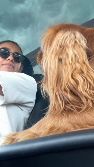 Nelufar Hedayat Instagram - On the road with my son. And if you see the stain on my shirt no you didn’t.