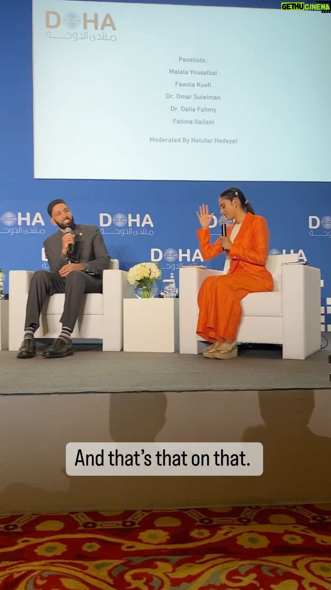 Nelufar Hedayat - 1.4K Likes - What Dr Omar Sulaiman said to me in a quick fire round with me for @dohadebates at the @dohaforum on islam Women.