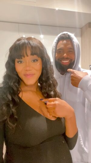 Nia Holloway Instagram - Whose more likely edition with my honey @yoreyshoots …. 
Only a couple more weeks until we meet our baby boy and Its really been making me soak in all the little moments we have together before it’s the three of us ✨ Life will never be the same once we see his little face ! So excited ! #28weekspregnant #couple #reels #pregnancy