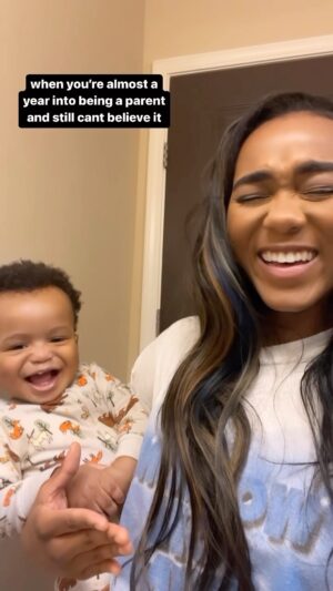 Nia Holloway Instagram - Lol it makes perfect sense because I’ve been a parent a lot shorter of a time than I’ve been anything else but does this feeling ever go away ? 😂😂 I look at my son all time and I’m blown away that I get it care for and love this little ball of joy 😊 #boymom #momlife #comedy #sahm #sahwm #blackboyjoy